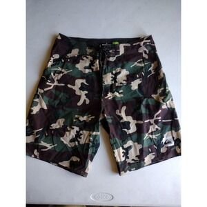 Quicksilver men's camo swim trunks‎ size 30